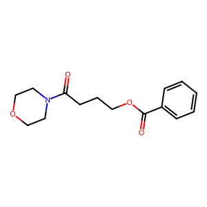(4-Morpholin-4-yl-4-oxobutyl) benzoate structure