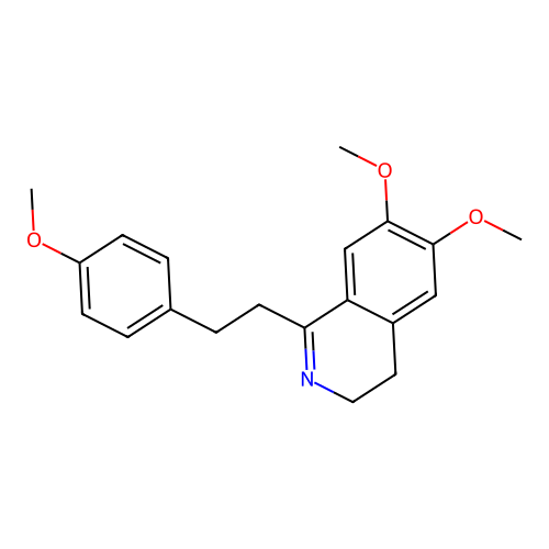 6,7-Dimethoxy-1-[2-(4-methoxyphenyl)ethyl]-3,4-dihydroisoquinoline structure