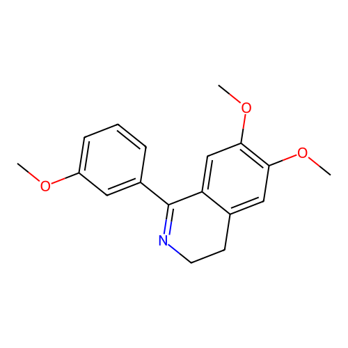 6,7-Dimethoxy-1-(3-methoxyphenyl)-3,4-dihydroisoquinoline structure