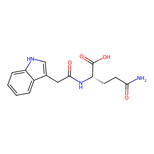 Indol-3-ylacetylglutamine structure