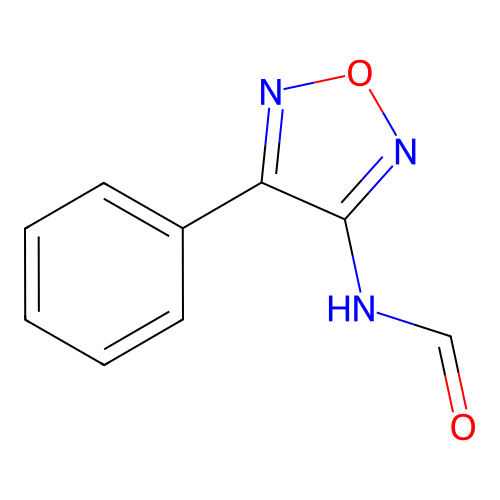 N-(4-phenyl-1,2,5-oxadiazol-3-yl)formamide structure
