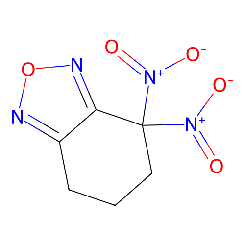4,4-Dinitro-4,5,6,7-tetrahydrobenzofurazan structure