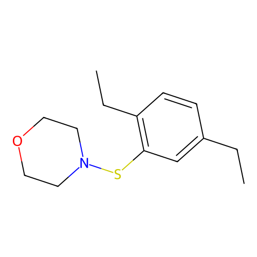 4-((2,5-Diethylphenyl)thio)morpholine structure