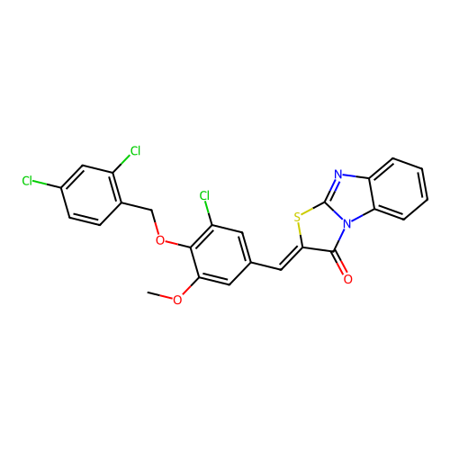 C24H15Cl3N2O3S structure