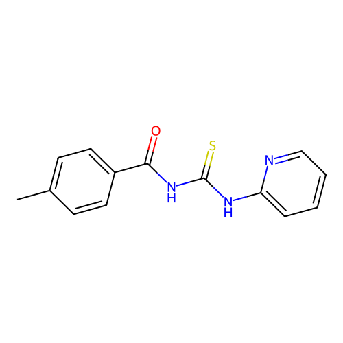 1-(4-Methyl-benzoyl)-3-pyridin-2-yl-thiourea structure