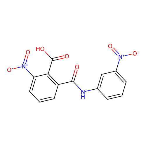 2-Nitro-6-[(3-nitrophenyl)carbamoyl]benzoic acid structure