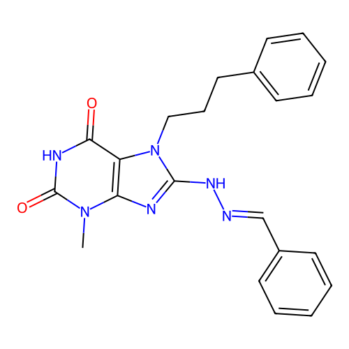 C22H22N6O2 structure