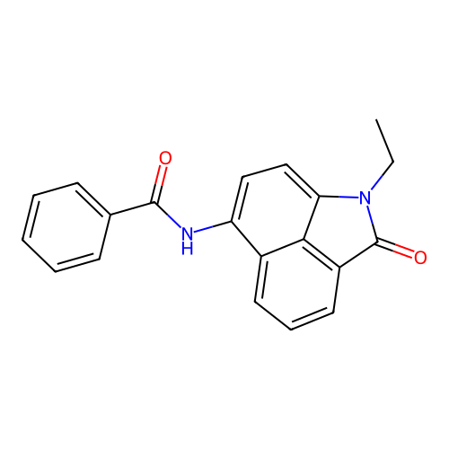 N-(1-乙基-2-氧代-6-benzo[cd]吲哚yl)苯甲酰胺 structure