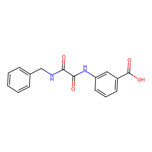3-[[2-(Benzylamino)-2-oxoacetyl]amino]benzoic acid structure