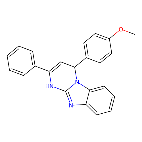 4-(4-Methoxyphenyl)-2-phenyl-1,4-dihydrobenzo[4,5]imidazo[1,2-a]pyrimidine structure