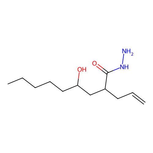 2-Allyl-4-hydroxynonanehydrazide structure