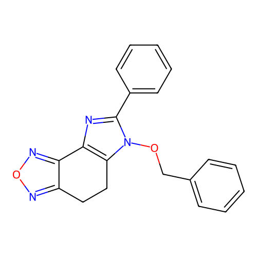 6-(benzyloxy)-7-phenyl-5,6-dihydro-4H-imidazo[4,5-e][2,1,3]benzoxadiazole structure