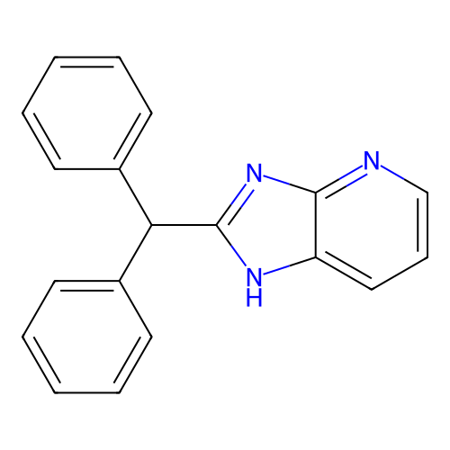 2-benzhydryl-3H-imidazo[4,5-b]pyridine structure