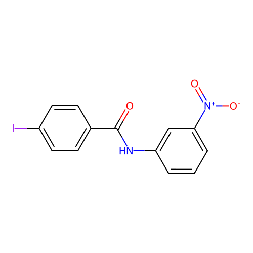 4-iodo-N-(3-nitrophenyl)benzamide structure