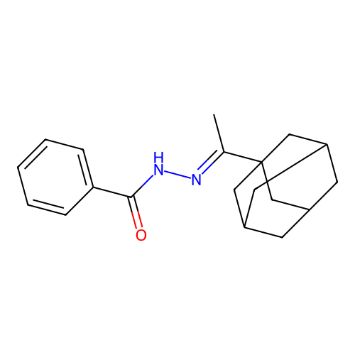 N-[1-(1-adamantyl)ethylideneamino]benzamide structure