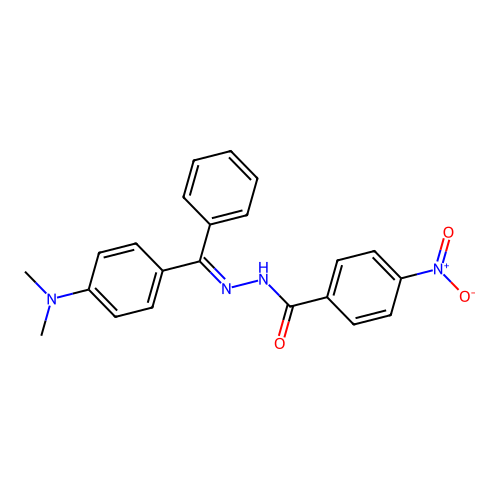 N'-[4-(Dimethylamino)-a-phenylbenzylidene]-4-nitrobenzhydrazide structure