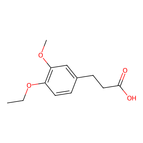 3-(4-Ethoxy-3-methoxyphenyl)propanoic acid structure