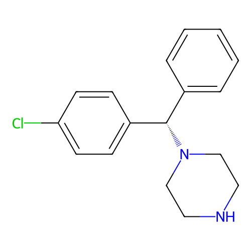 Norchlorcyclizine, (+)- structure