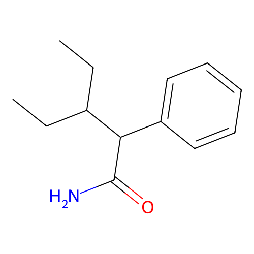 3-Ethyl-2-phenylpentanamide structure