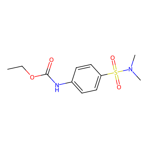 ethyl N-[4-(dimethylsulfamoyl)phenyl]carbamate structure