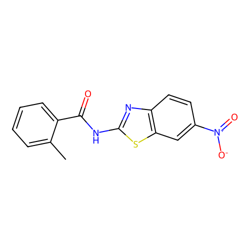 2-methyl-N-(6-nitro-1,3-benzothiazol-2-yl)benzamide structure