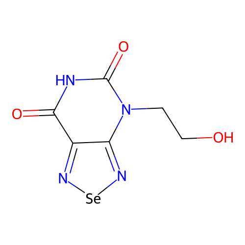 4-(2-hydroxyethyl)[1,2,5]selenadiazolo[3,4-d]pyrimidine-5,7(4H,6H)-dione structure