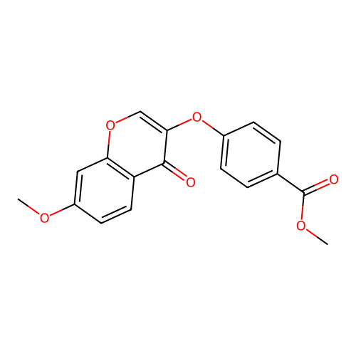 methyl 4-[(7-methoxy-4-oxo-4H-chromen-3-yl)oxy]benzoate structure