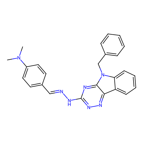 C25H23N7 structure