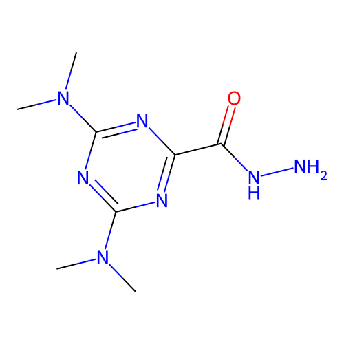 4,6-Bis(dimethylamino)-1,3,5-triazine-2-carbohydrazide structure