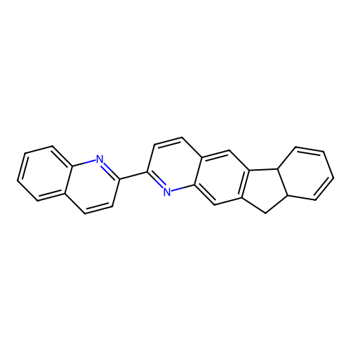 2-(quinolin-2-yl)-9a,10-dihydro-5bH-indeno[1,2-g]quinoline structure