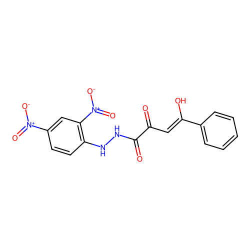 (2Z)-N'-(2,4-dinitrophenyl)-2-hydroxy-4-oxo-4-phenylbut-2-enehydrazide structure