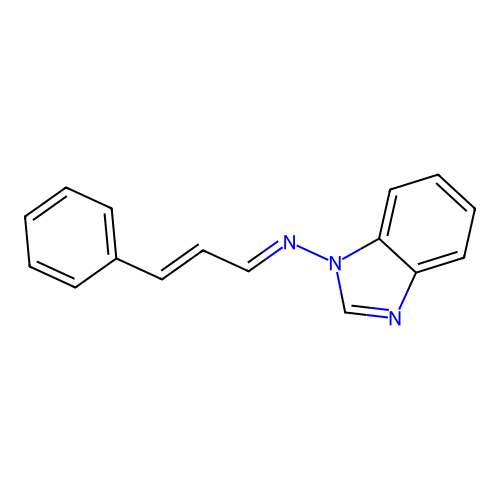 N-[(1E,2E)-3-phenylprop-2-en-1-ylidene]-1H-benzimidazol-1-amine structure