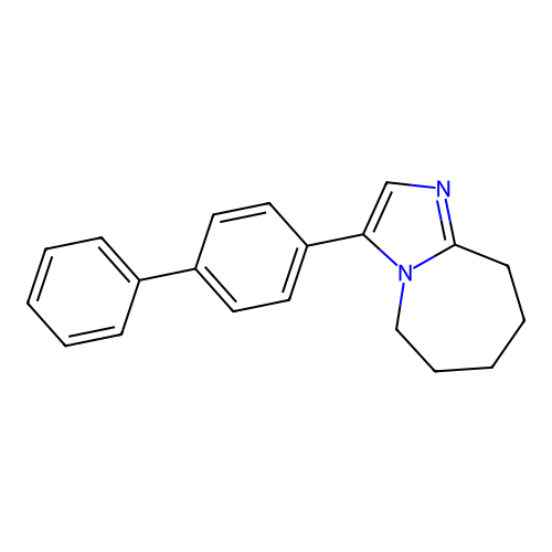 3-(4-phenylphenyl)-6,7,8,9-tetrahydro-5H-imidazo[1,2-a]azepine structure