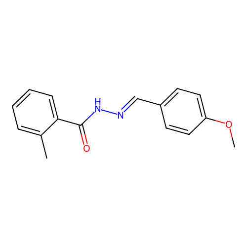 N'-[(E)-(4-methoxyphenyl)methylidene]-2-methylbenzohydrazide structure