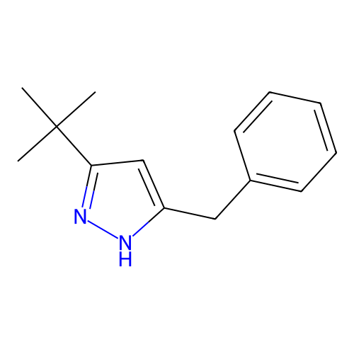 5-benzyl-3-tert-butyl-1H-pyrazole structure