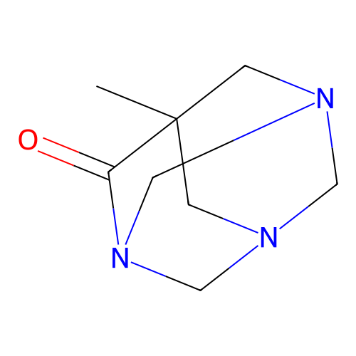 (1R,3S,5s,7r)-7-methyl-1,3,5-triazaadamantan-6-one structure