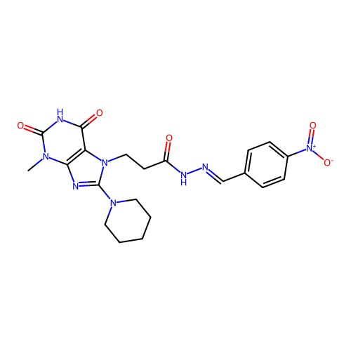 C21H24N8O5 structure