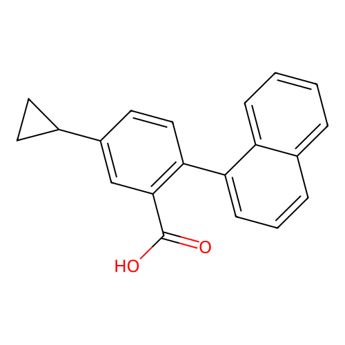 5-Cyclopropyl-2-(naphthalen-1-YL)benzoic acid structure