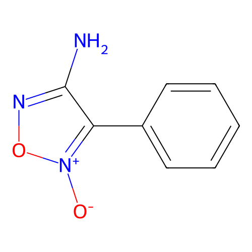 4-Amino-3-phenylfuroxane structure