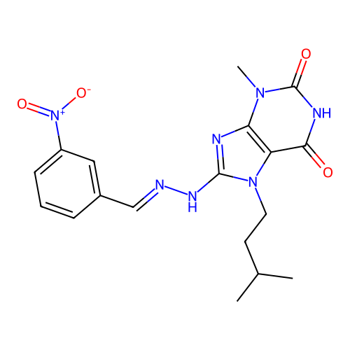 C18H21N7O4 structure