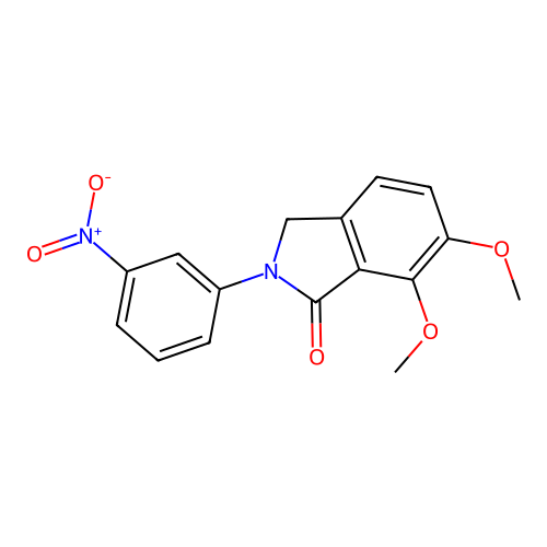 6,7-dimethoxy-2-(3-nitrophenyl)-2,3-dihydro-1H-isoindol-1-one structure