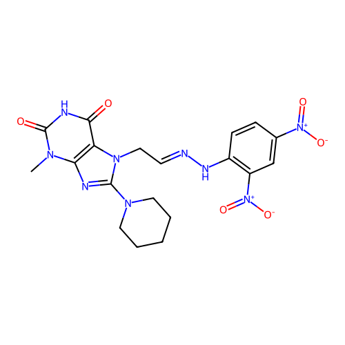 C19H21N9O6 structure