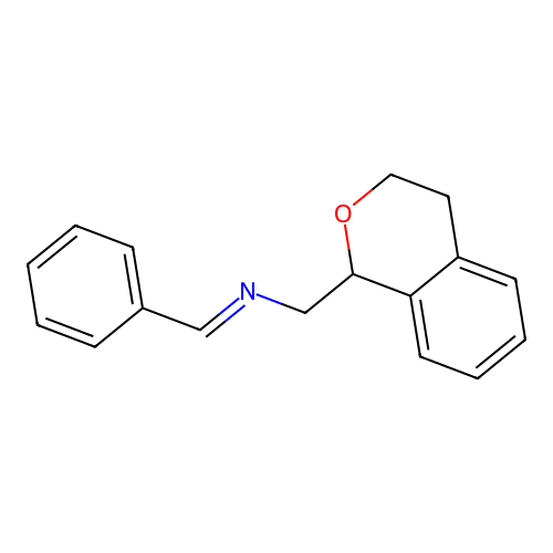 1-(3,4-dihydro-1H-isochromen-1-yl)-N-[(E)-phenylmethylidene]methanamine structure