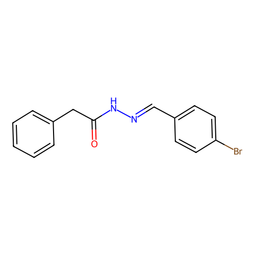N'-(4-bromobenzylidene)-2-phenylacetohydrazide structure