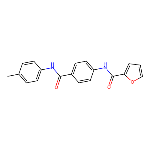 N-{4-[(4-methylphenyl)carbamoyl]phenyl}furan-2-carboxamide structure