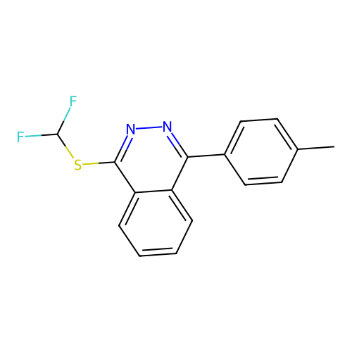 1-[(Difluoromethyl)sulfanyl]-4-(4-methylphenyl)phthalazine structure