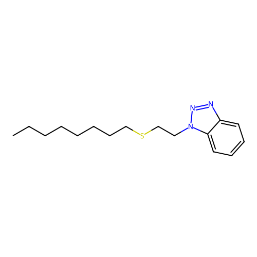 1-(2-Octylsulfanylethyl)benzotriazole structure