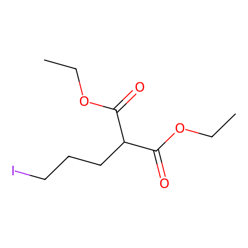 Diethyl 2-(3-iodopropyl)propanedioate structure