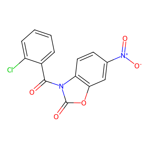 3-(2-chlorobenzoyl)-6-nitrobenzo[d]oxazol-2(3H)-one structure