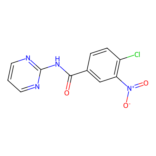 4-Chloro-3-nitro-N-pyrimidin-2-yl-benzamide structure